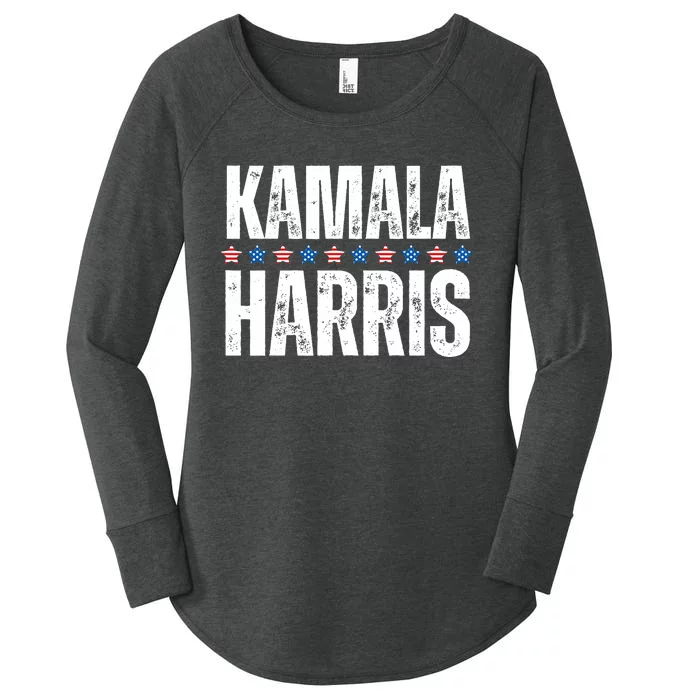 Kamala Harris 2024 Support Democrat Women's Perfect Tri Tunic Long Sleeve Shirt