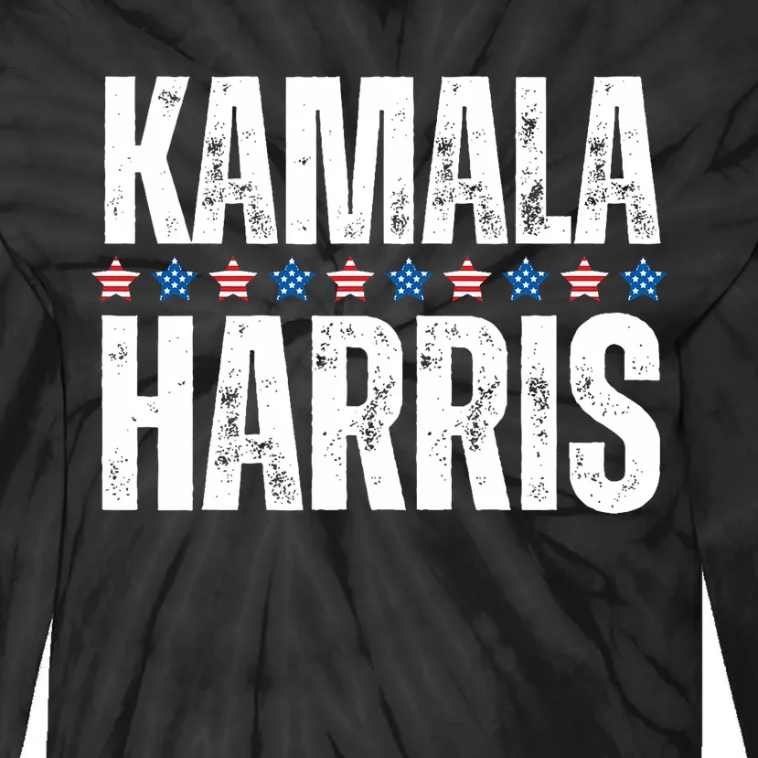 Kamala Harris 2024 Support Democrat Tie-Dye Long Sleeve Shirt