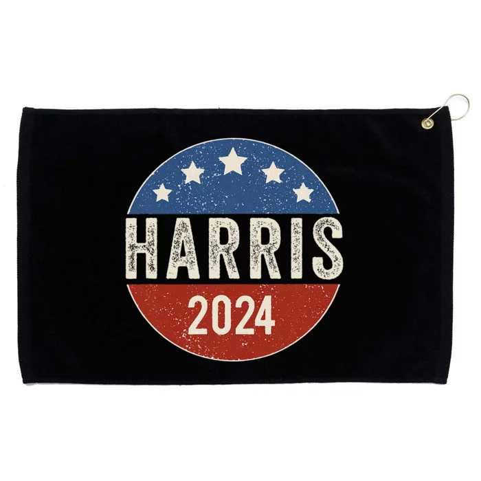 Kamala Harris 2024 For President Campaign Us Flag Grommeted Golf Towel