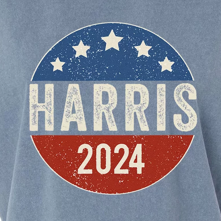 Kamala Harris 2024 For President Campaign Us Flag Garment-Dyed Women's Muscle Tee