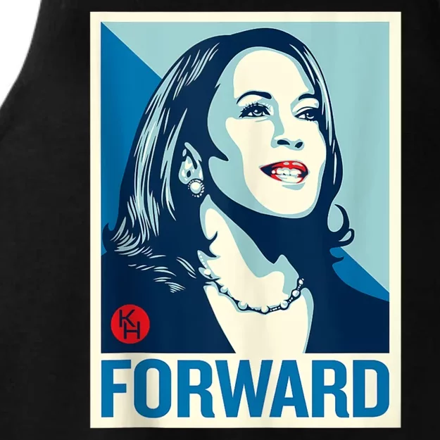 Shepard Fairey Kamala Harris Forward Ladies Tri-Blend Wicking Tank