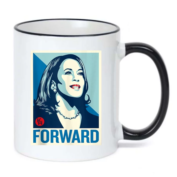 Shepard Fairey Kamala Harris Forward Black Color Changing Mug