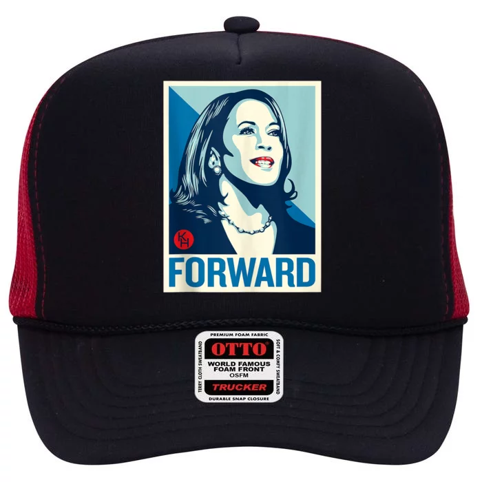 Shepard Fairey Kamala Harris Forward High Crown Mesh Trucker Hat