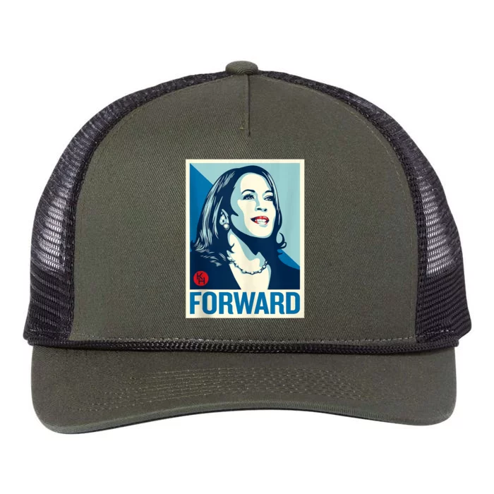 Shepard Fairey Kamala Harris Forward Retro Rope Trucker Hat Cap