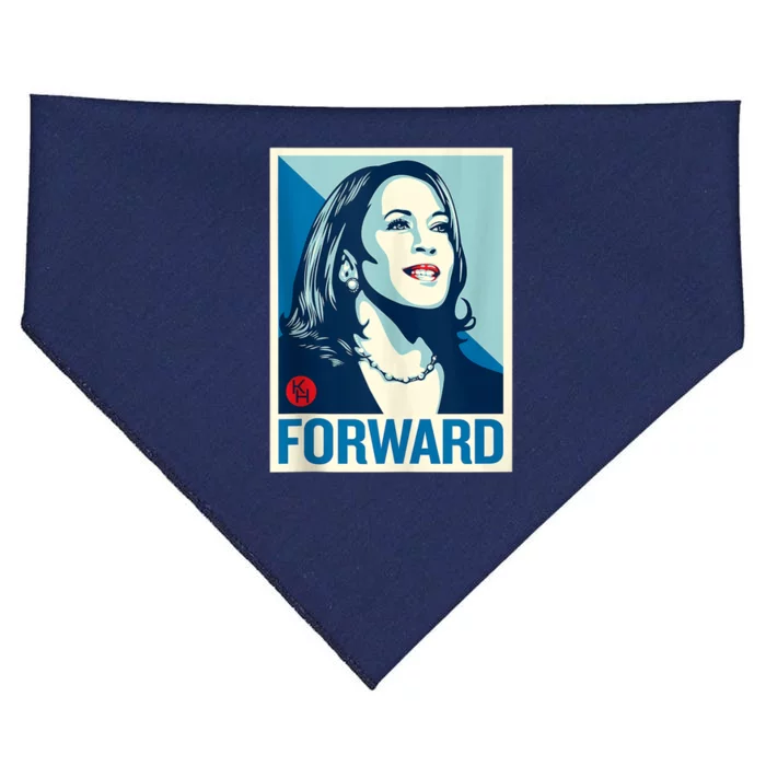 Shepard Fairey Kamala Harris Forward USA-Made Doggie Bandana