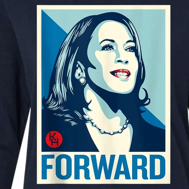 Shepard Fairey Kamala Harris Forward Womens Cotton Relaxed Long Sleeve T-Shirt