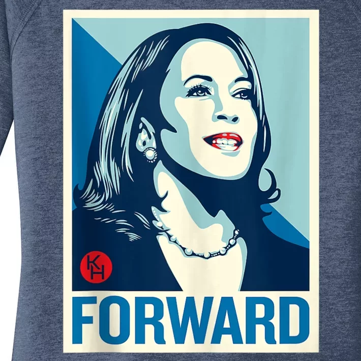 Shepard Fairey Kamala Harris Forward Women's Perfect Tri Tunic Long Sleeve Shirt