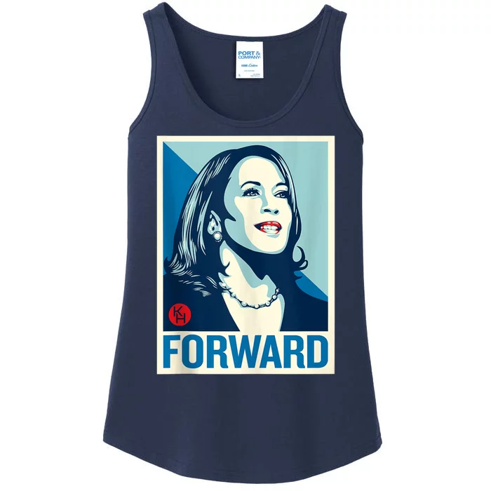 Shepard Fairey Kamala Harris Forward Ladies Essential Tank