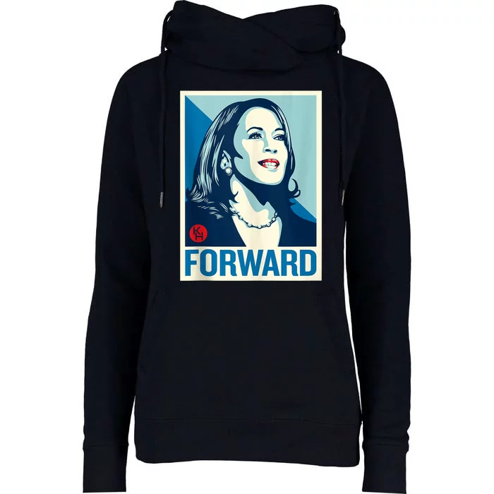 Shepard Fairey Kamala Harris Forward Womens Funnel Neck Pullover Hood