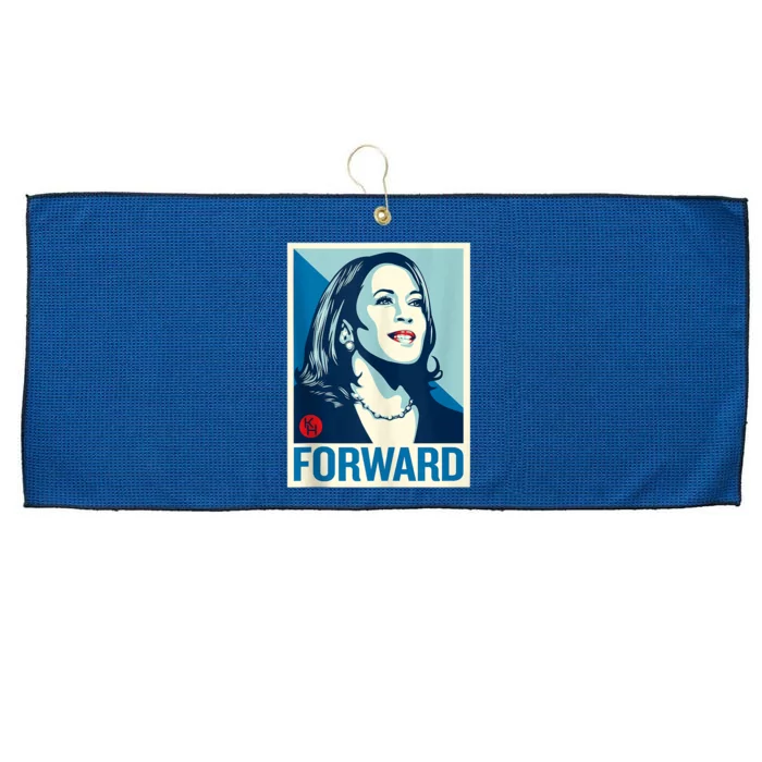 Shepard Fairey Kamala Harris Forward Large Microfiber Waffle Golf Towel