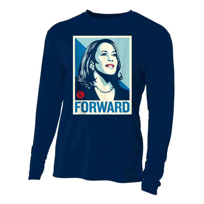 Shepard Fairey Kamala Harris Forward Cooling Performance Long Sleeve Crew