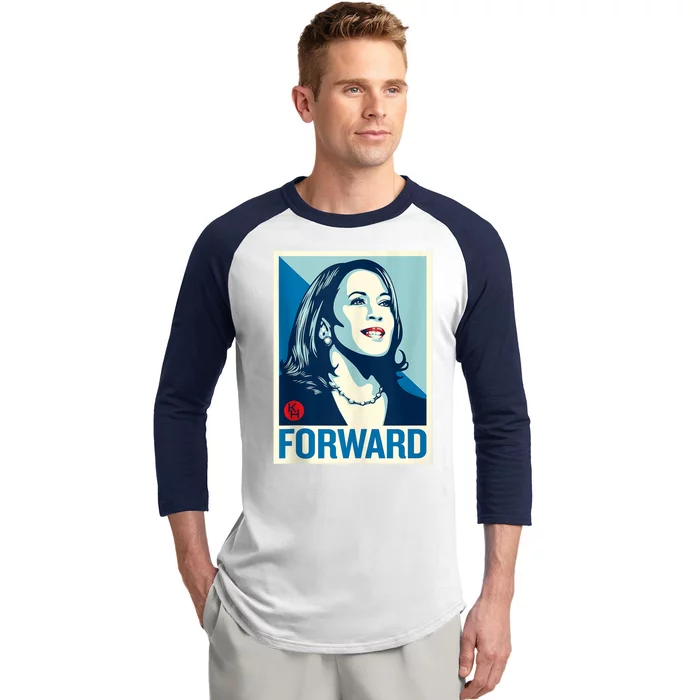 Shepard Fairey Kamala Harris Forward Baseball Sleeve Shirt