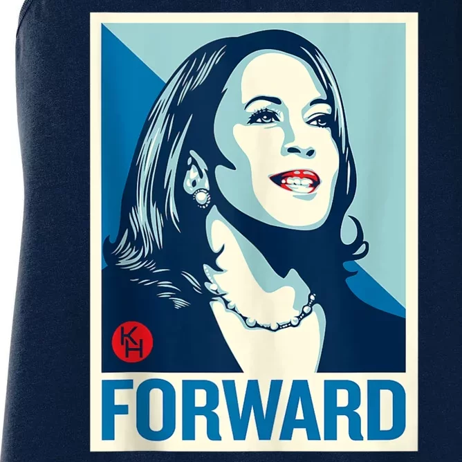 Shepard Fairey Kamala Harris Forward Women's Racerback Tank