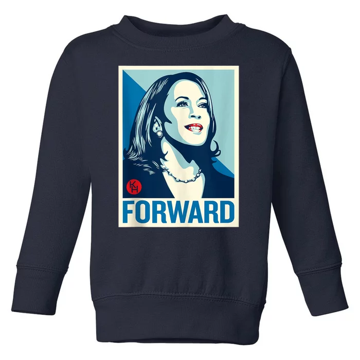 Shepard Fairey Kamala Harris Forward Toddler Sweatshirt