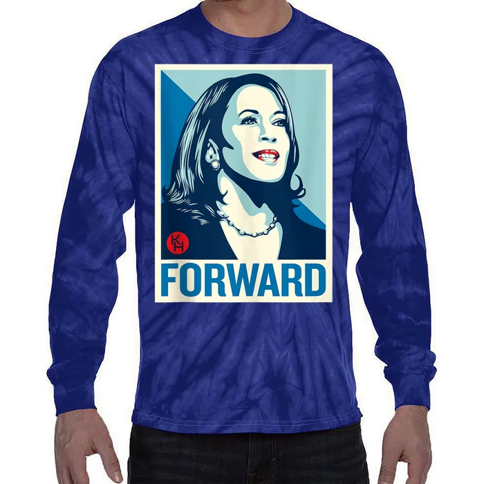 Shepard Fairey Kamala Harris Forward Tie-Dye Long Sleeve Shirt