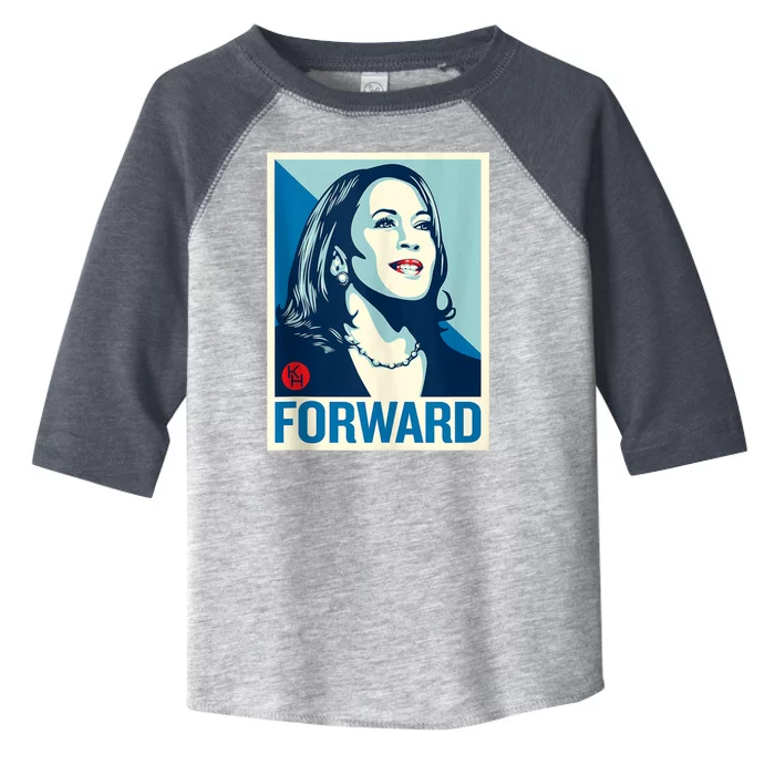 Shepard Fairey Kamala Harris Forward Toddler Fine Jersey T-Shirt