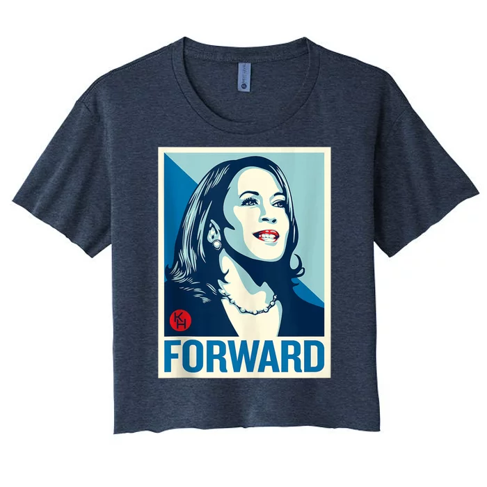 Shepard Fairey Kamala Harris Forward Women's Crop Top Tee