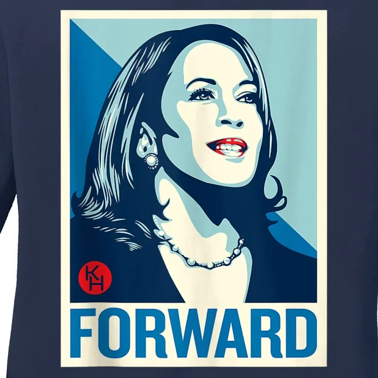 Shepard Fairey Kamala Harris Forward Ladies Long Sleeve Shirt