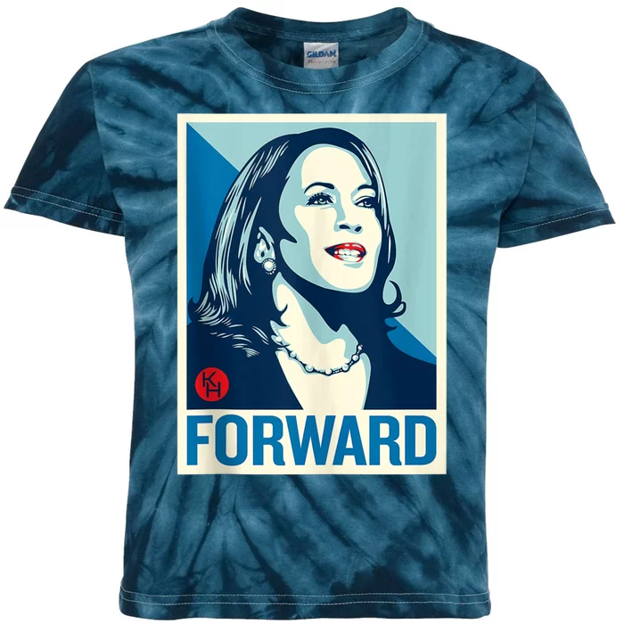 Shepard Fairey Kamala Harris Forward Kids Tie-Dye T-Shirt