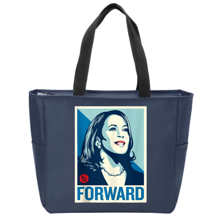 Shepard Fairey Kamala Harris Forward Zip Tote Bag