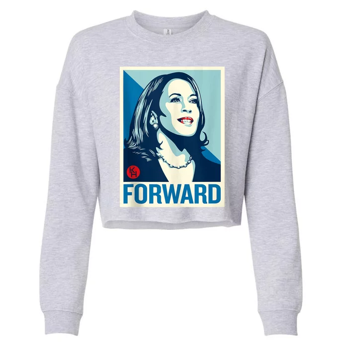 Shepard Fairey Kamala Harris Forward Cropped Pullover Crew