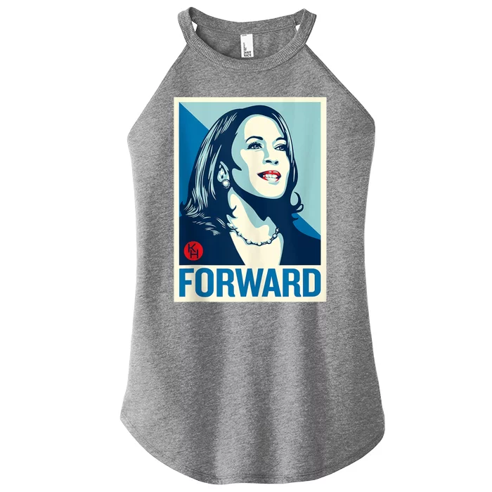 Shepard Fairey Kamala Harris Forward Women’s Perfect Tri Rocker Tank