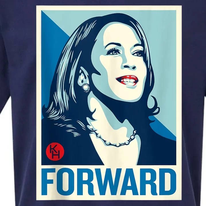 Shepard Fairey Kamala Harris Forward Sueded Cloud Jersey T-Shirt