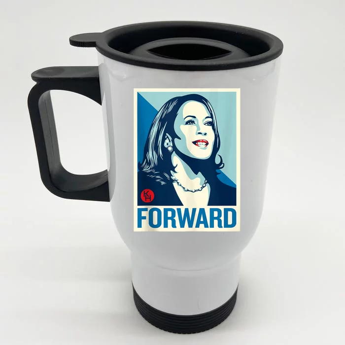 Shepard Fairey Kamala Harris Forward Front & Back Stainless Steel Travel Mug