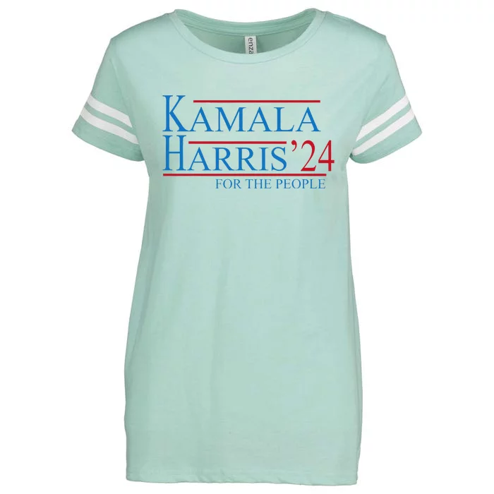 Kamala Harris 24 For The People Election 2024 Enza Ladies Jersey Football T-Shirt