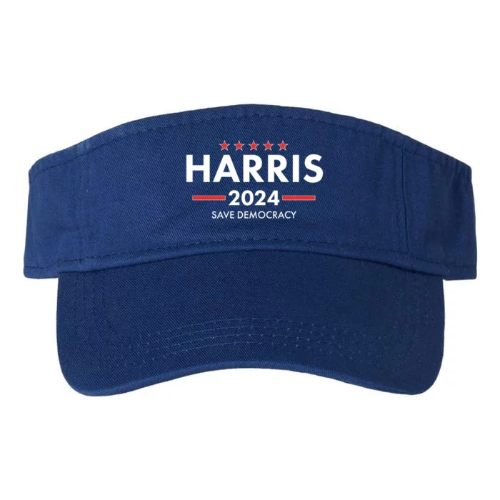 Kamala Harris 2024 Save Democracy Valucap Bio-Washed Visor