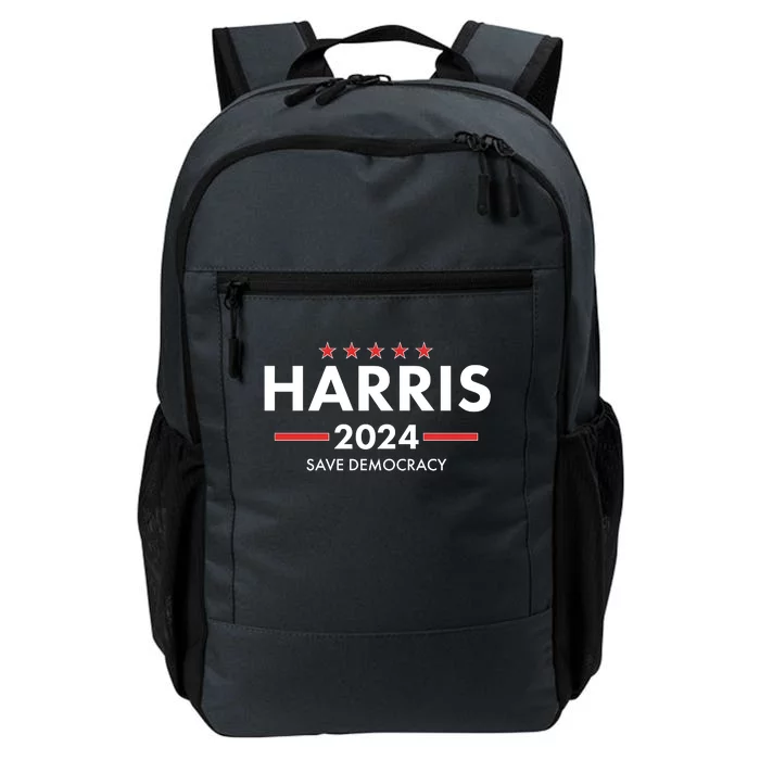 Kamala Harris 2024 Save Democracy Daily Commute Backpack