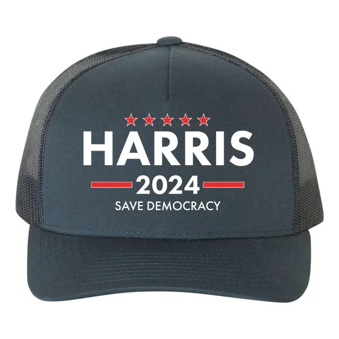 Kamala Harris 2024 Save Democracy Yupoong Adult 5-Panel Trucker Hat