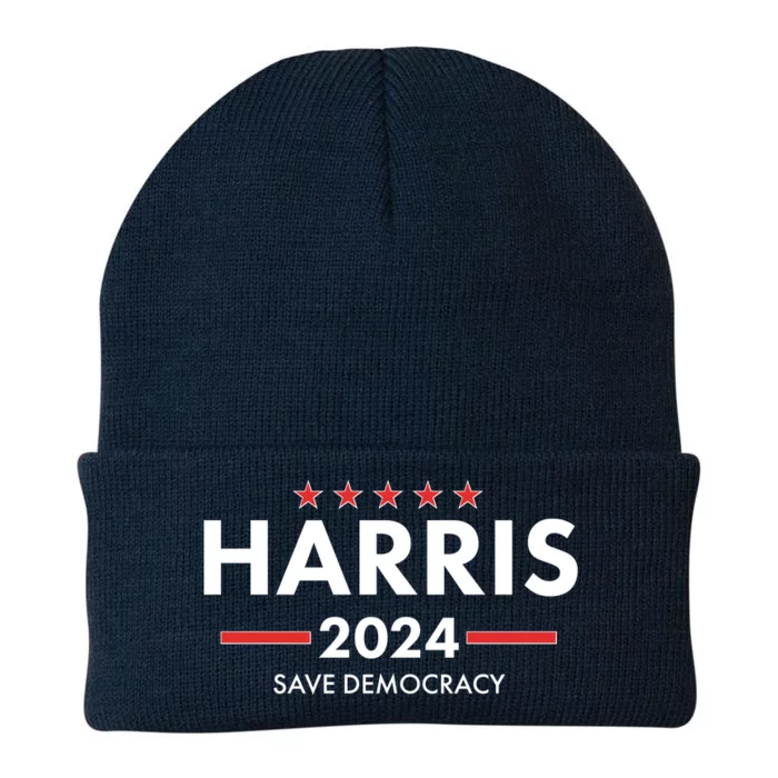 Kamala Harris 2024 Save Democracy Knit Cap Winter Beanie