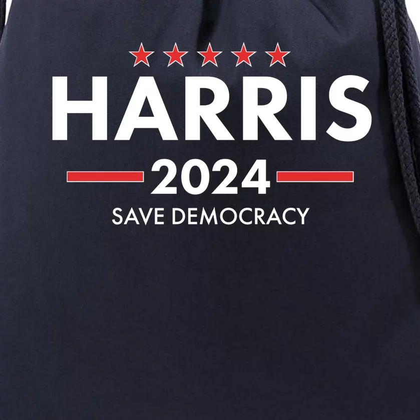 Kamala Harris 2024 Save Democracy Drawstring Bag