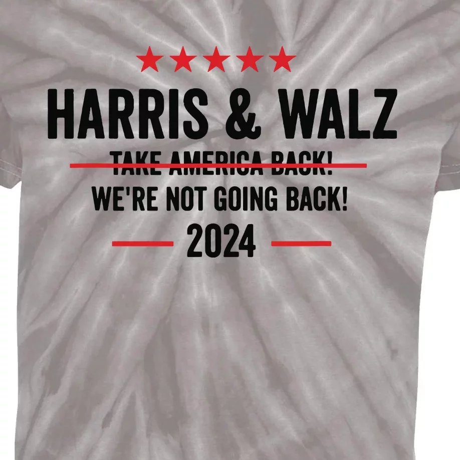 Kamala Harris 2024 For President Harris Walz 2024 Antitrump Kids Tie-Dye T-Shirt