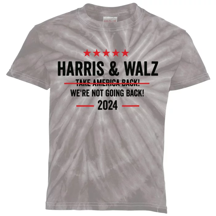 Kamala Harris 2024 For President Harris Walz 2024 Antitrump Kids Tie-Dye T-Shirt