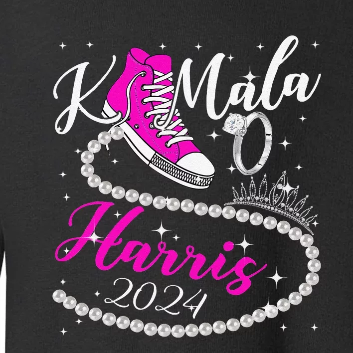 Kamala Harris 2024 Vote President Kamala Election Sneakers Gift Toddler Sweatshirt