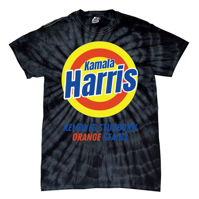 Kamala Harris 2024 Removes Stubborn Orange Stains Funny Vote Tie-Dye T-Shirt