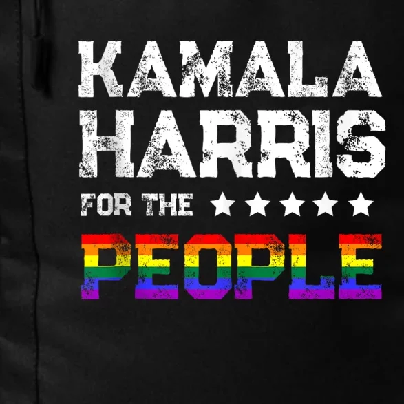 Kamala Harris 2024 For The People Lgbt Flag Equality Daily Commute Backpack