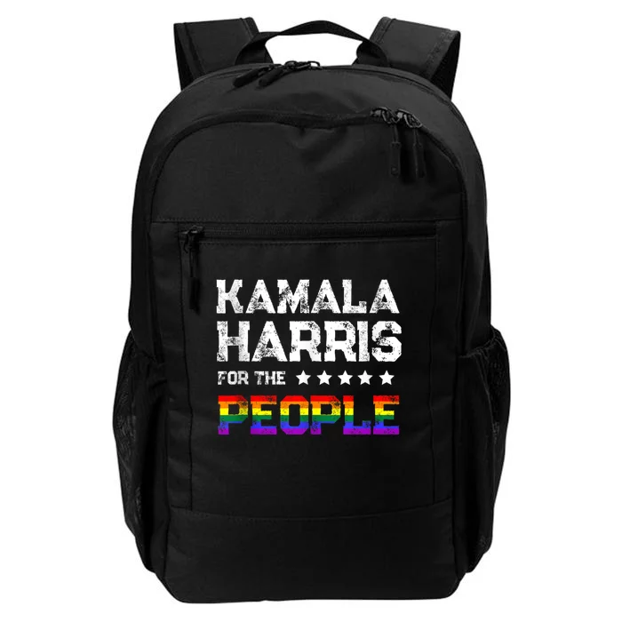 Kamala Harris 2024 For The People Lgbt Flag Equality Daily Commute Backpack