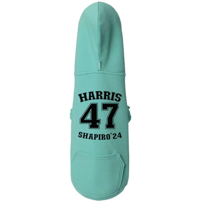 Kamala Harrisshapiro 24 Supporter 47 Doggie 3-End Fleece Hoodie