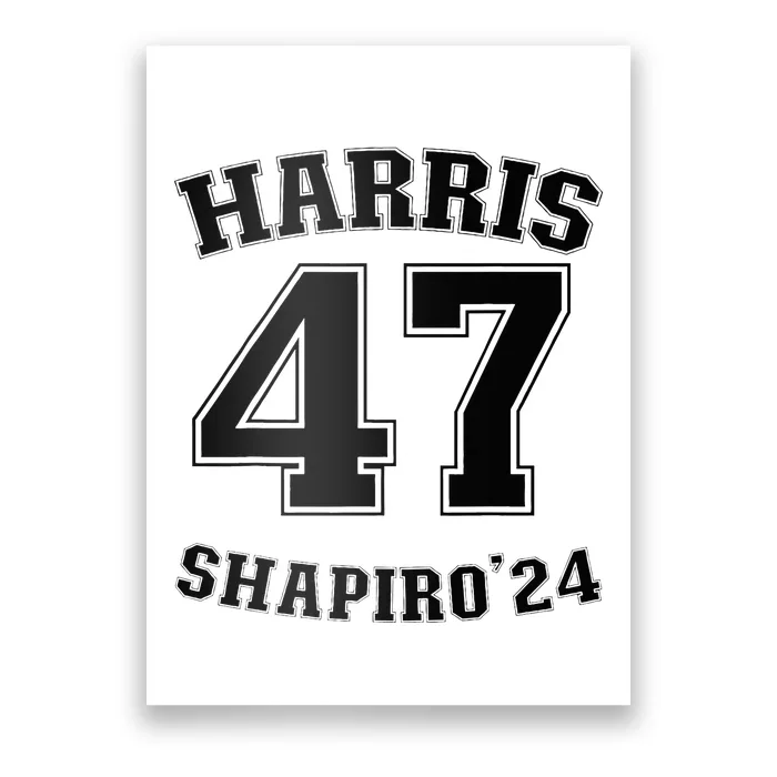 Kamala Harrisshapiro 24 Supporter 47 Poster