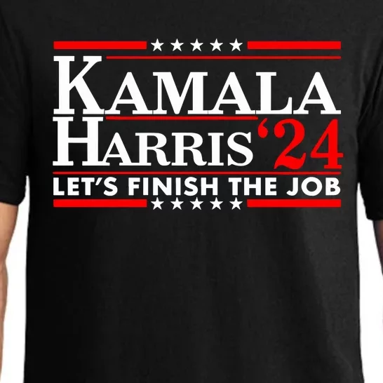 Kamala Harris 24 LetS Finish The Job Pajama Set