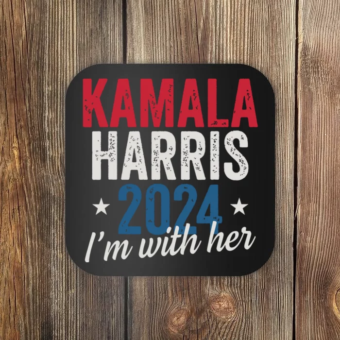 Kamala Harris 2024 Support Im With Her Kamala Harris 2024 Coaster