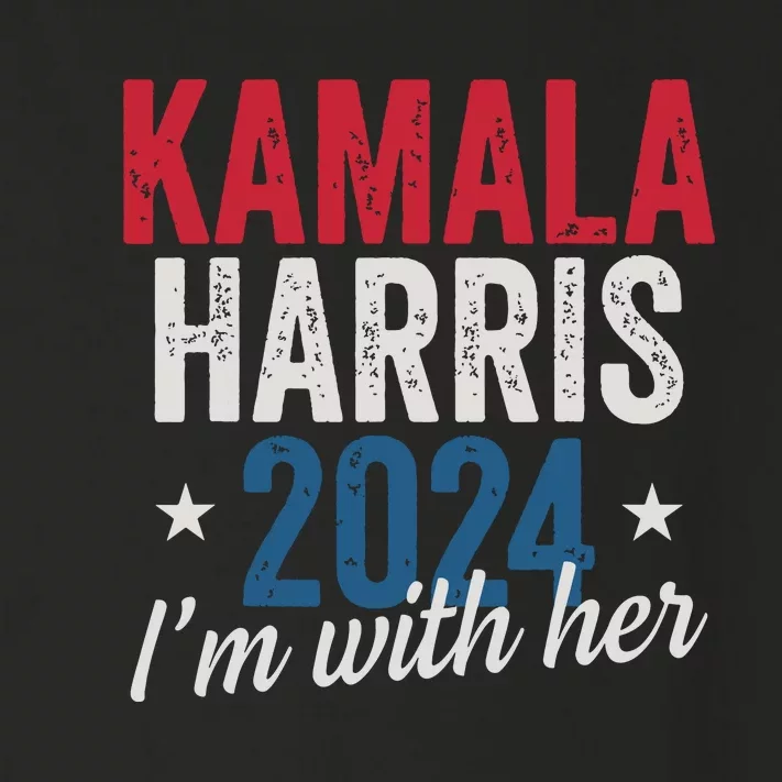 Kamala Harris 2024 Support Im With Her Kamala Harris 2024 Toddler Long Sleeve Shirt