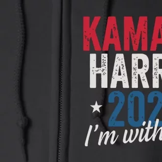 Kamala Harris 2024 Support Im With Her Kamala Harris 2024 Full Zip Hoodie