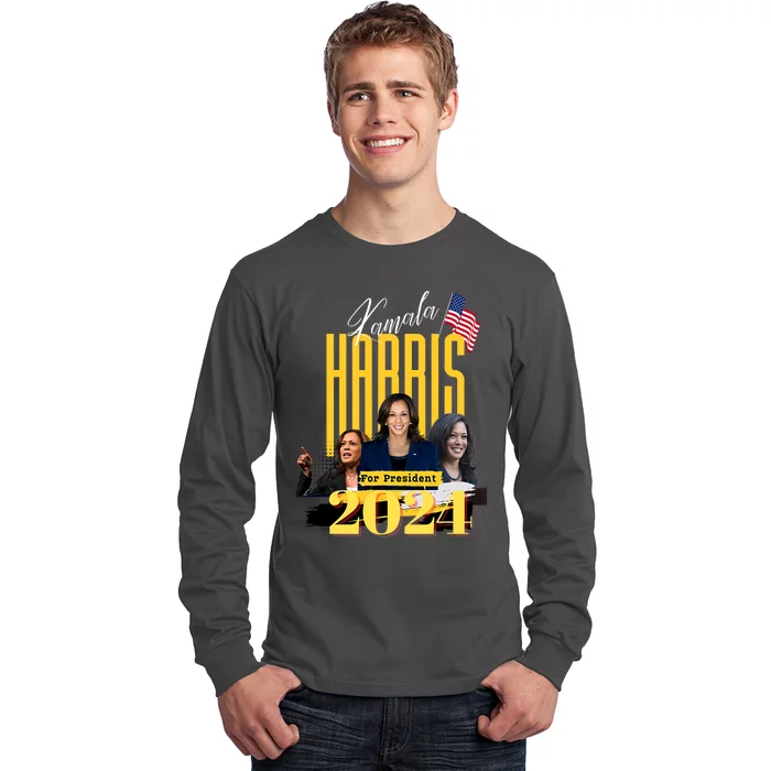 Kamala Harris 2024 Pro Kamala For President Long Sleeve Shirt