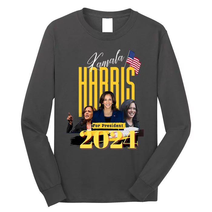 Kamala Harris 2024 Pro Kamala For President Long Sleeve Shirt