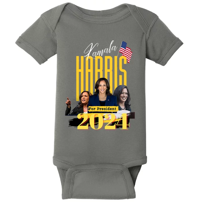 Kamala Harris 2024 Pro Kamala For President Baby Bodysuit