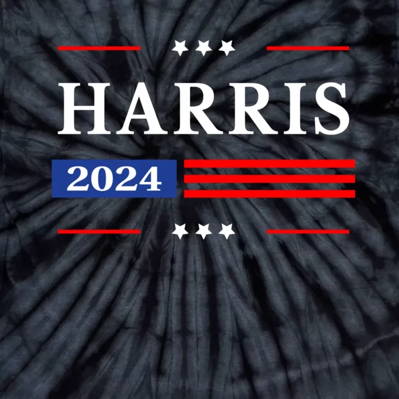 Kamala Harris 2024 For President Harris 2024 American Flag Tie-Dye T-Shirt